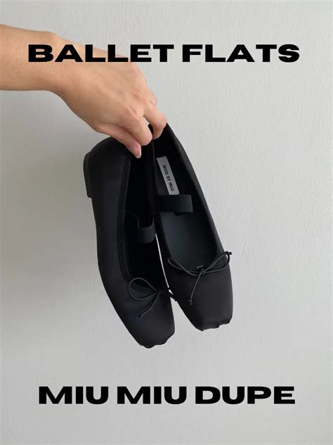 miu miu ballerina dupes